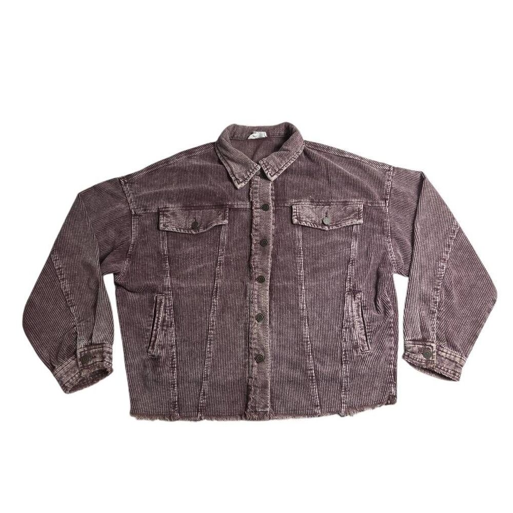 La Miel Corduroy Distressed Women's Jacket L